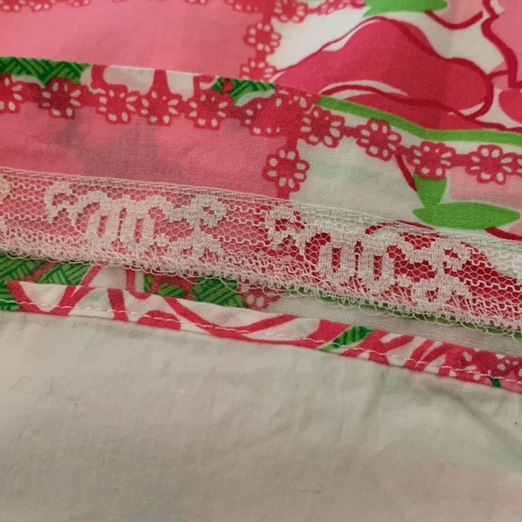 LILLY PULITZER FLORAL BUTTERFLY STRIPE PRINT STRAPLESS SHEATH DRESS - Picture 13 of 16